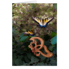 Cartão Borboleta-Felicidade na transformação