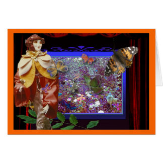 Cartão Borboleta-jardim