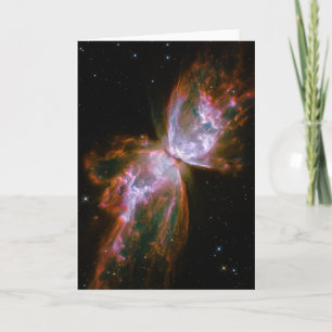 Cartão Borboleta / Nebulosa do Inseto (Telescópio Hubble)