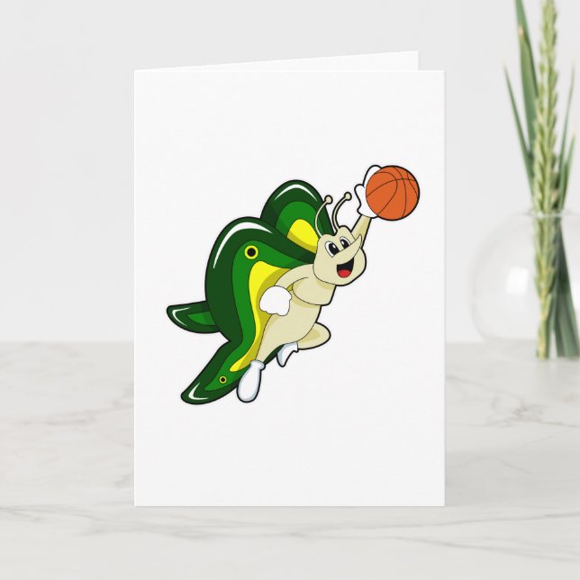 Cartão Borboleta nos Esportes de Basquetebol (Frente)