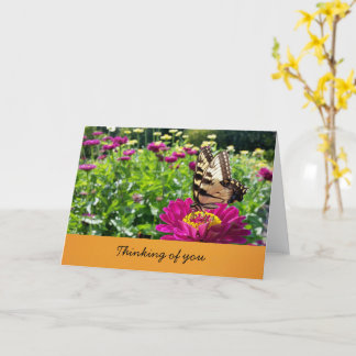 Cartão Borboleta - Pensando em Você (em branco por dentro
