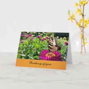 Cartão Borboleta- Pensando em você (vazio de dentro