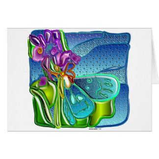 Cartão borboleta roxa 1