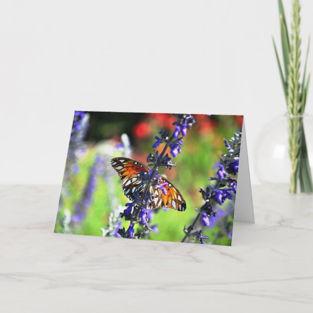 Cartão Borboleta Vai Bem Em Breve (Frente)