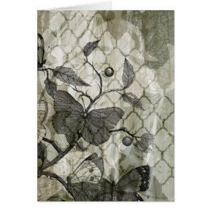 Cartão Borboletas árabes I