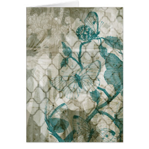 Cartão Borboletas árabes VI