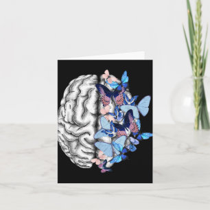 Cartão Borboletas Azuis Saúde Mental Sensibilização Céreb