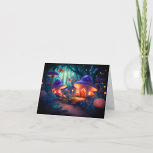 Cartão Borboletas de jardim de fadas mágicas Algodão de c