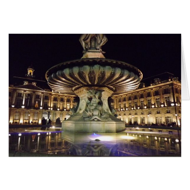 Cartão Bordeaux Fountain (Frente Horizontal)