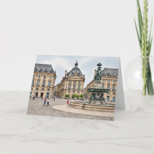 Cartão Bordeaux França Watercolor Stationery