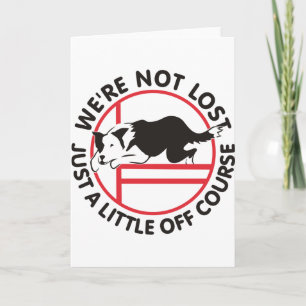 Cartão Border Collie Agility Off Course