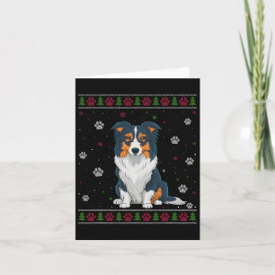 Cartão Border Collie Christmas Sweet Xmas Pet Animal Do