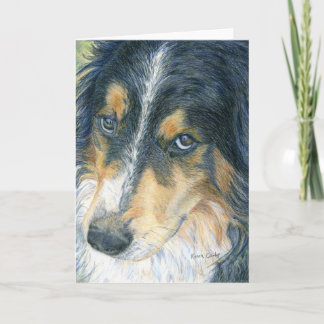 Cartão Border collie Notecard