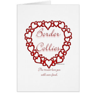 Cartão Border Collie True Love