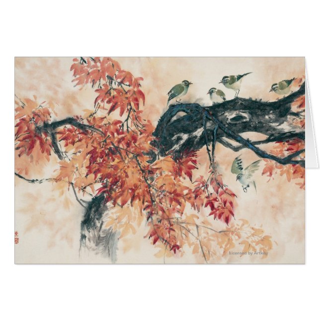 Cartão Bordos vermelhos (Frente Horizontal)