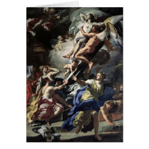 Cartão Boreas que sequestra Oreithyia