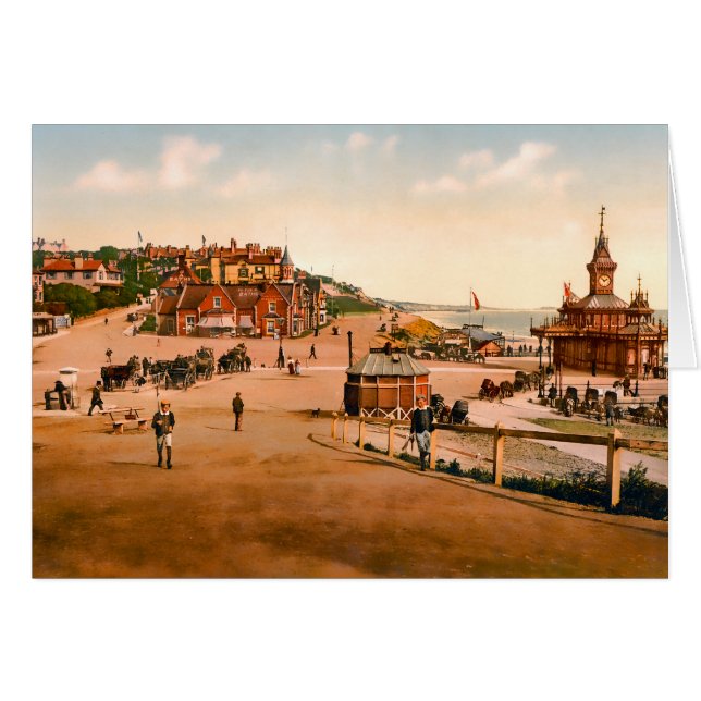 Cartão Bornemouth Dorset Inglaterra (Frente horizontal)