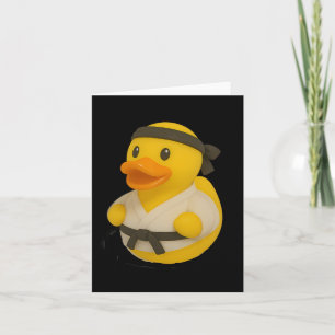Cartão Borracha Pato Karate Duckman Homens Mulheres Crian