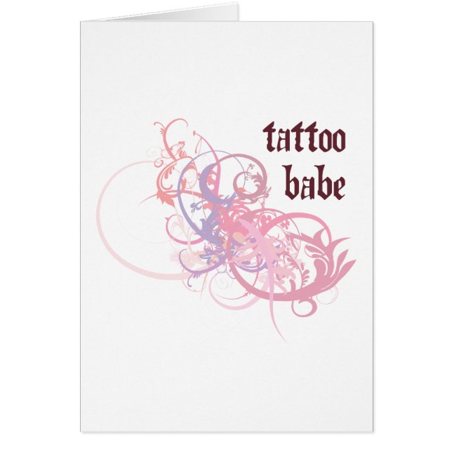 Cartão Borracho do tatuagem (Frente)