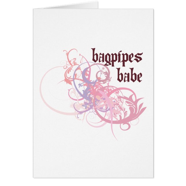 Cartão Borracho dos Bagpipes (Frente)