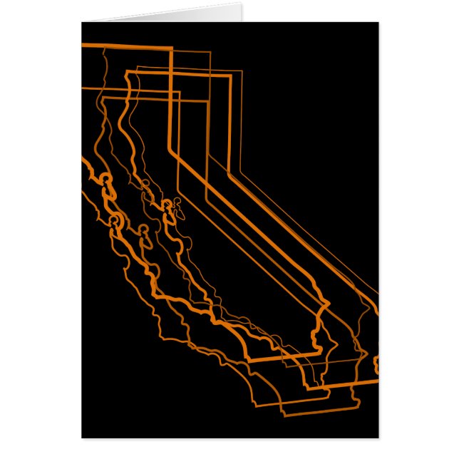 Cartão borrão âmbar da califórnia (Frente)