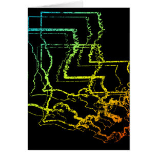 Cartão borrão do frio de louisiana
