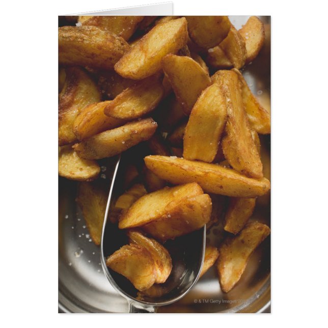 Cartão Borras de batata com sal (pormenores) (Frente)