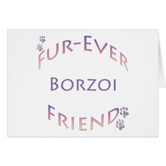 Cartão Borzoi Fuere (Frente Horizontal)