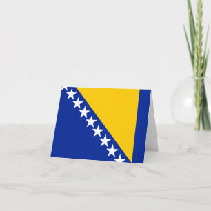 Cartão Bosnia and Herzegovina Flag