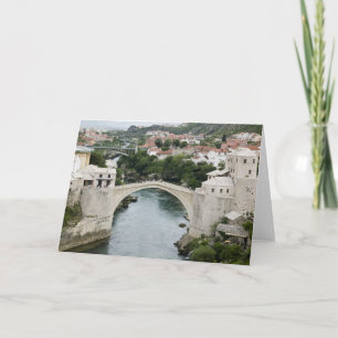 Cartão Bosnia-Hercegovina - Mostar. The Old Bridge