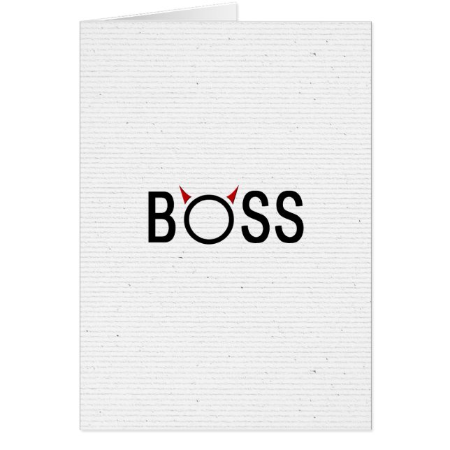 Cartão Boss Devil Horns (Frente)