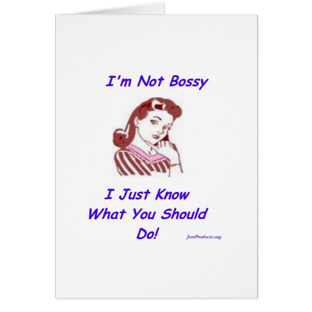 Cartão Bossy (Frente)