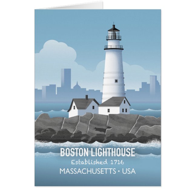 Cartão Boston Lighthouse Card (Frente)