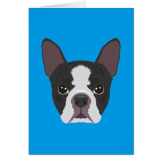 Cartão Boston Terrier