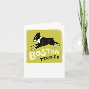 Cartão Boston Terrier