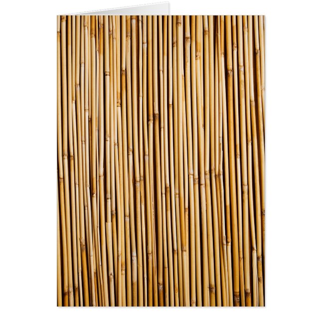Cartão Botânica de Bambu tropical castanha (Frente)
