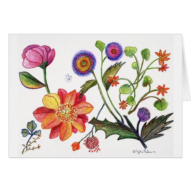 Cartão botanical45 (Frente Horizontal)