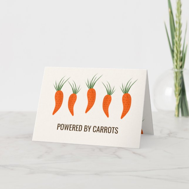 Cartão Botanical Carrots Collection Birthday (Frente)