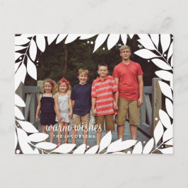 Cartão botânico do feriado do quadro