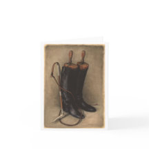 Botas de caça e chicote