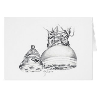 Cartão Botas de combate e Mary Janes