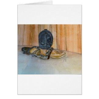 Cartão Botas de vaqueiro com dentes retos