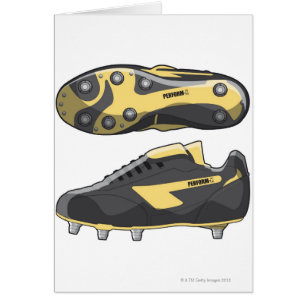 Cartão Botas do rugby