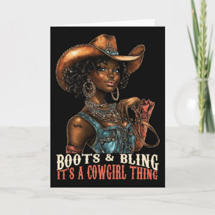 Cartão Botas e Brilho É Coisa de Cowgirl Western Country