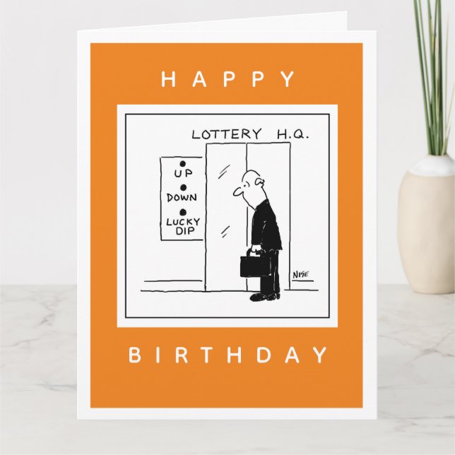 Cartão Botões de elevação na placa de saudação dobrada H. (Frente)