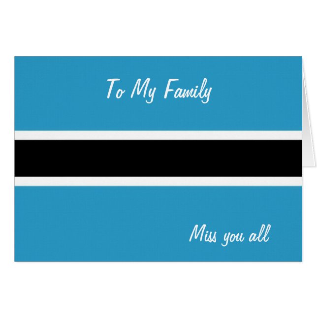 Cartão Botsuana (Frente Horizontal)