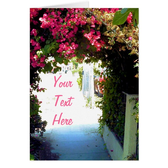 Cartão Bougainvillea (Frente)