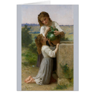 Cartão Bouguereau na fonte
