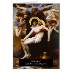 Cartão Bouguereau Pietà
