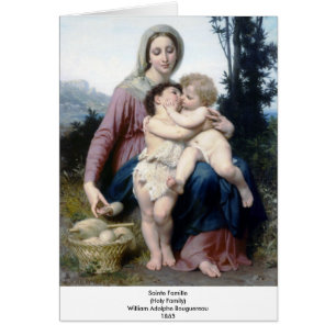 Cartão Bouguereau - Sainte Famille